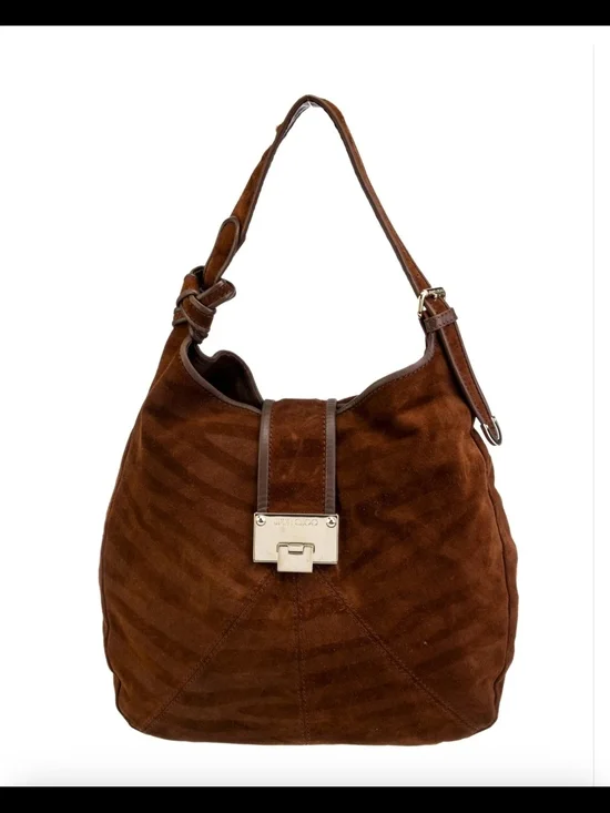 Jimmy Choo Ana Suede Hobo Bag - Picture 2 of 14